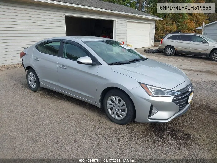 2020 Hyundai Elantra Se VIN: 5NPD74LFXLH519858 Lot: 40349781