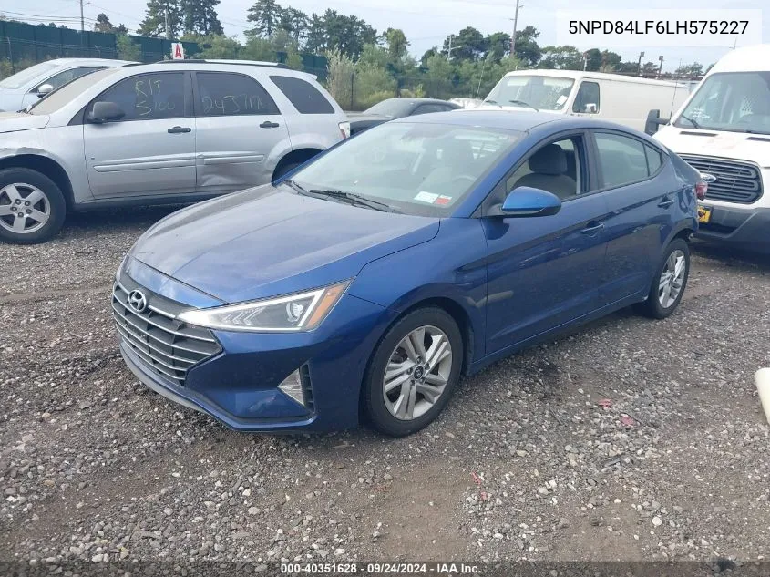 5NPD84LF6LH575227 2020 Hyundai Elantra Sel/Value/Limited