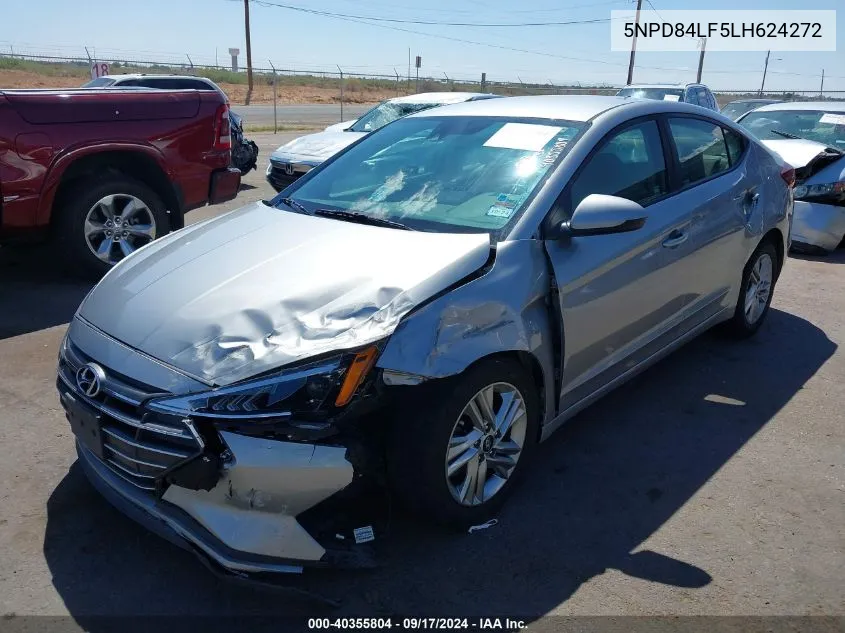 2020 Hyundai Elantra Sel VIN: 5NPD84LF5LH624272 Lot: 40355804