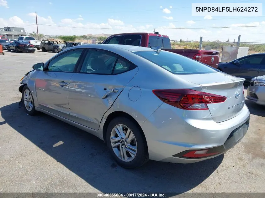 2020 Hyundai Elantra Sel VIN: 5NPD84LF5LH624272 Lot: 40355804