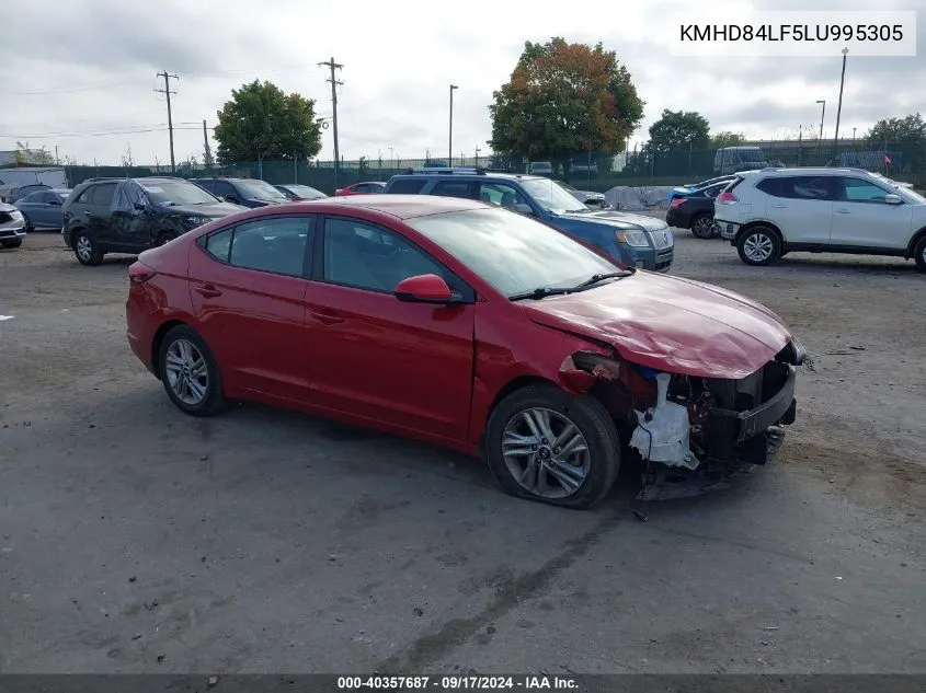 2020 Hyundai Elantra Sel VIN: KMHD84LF5LU995305 Lot: 40357687