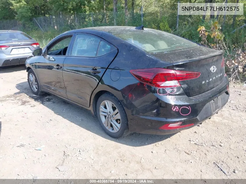 2020 Hyundai Elantra Value Edition VIN: 5NPD84LF7LH612575 Lot: 40365754