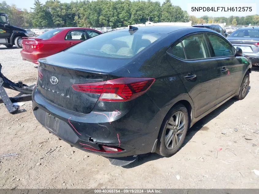 2020 Hyundai Elantra Value Edition VIN: 5NPD84LF7LH612575 Lot: 40365754