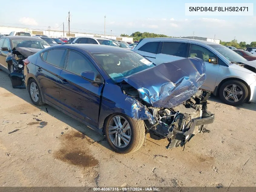 2020 Hyundai Elantra Sel VIN: 5NPD84LF8LH582471 Lot: 40367315