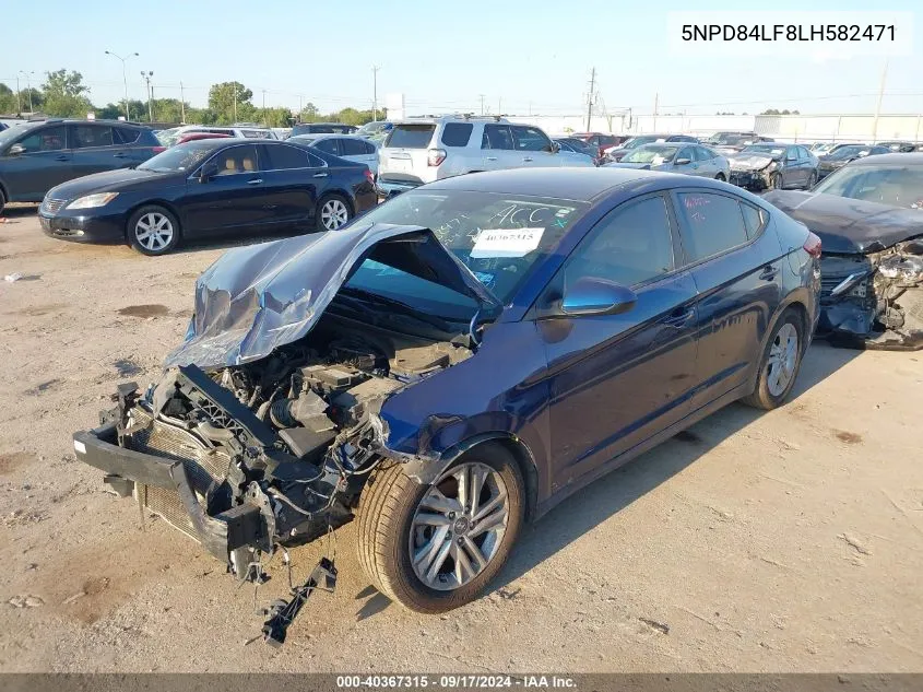 2020 Hyundai Elantra Sel VIN: 5NPD84LF8LH582471 Lot: 40367315