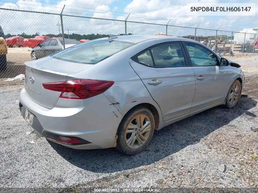 5NPD84LF0LH606147 2020 Hyundai Elantra Sel