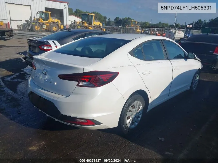 5NPD74LF1LH505301 2020 Hyundai Elantra Se