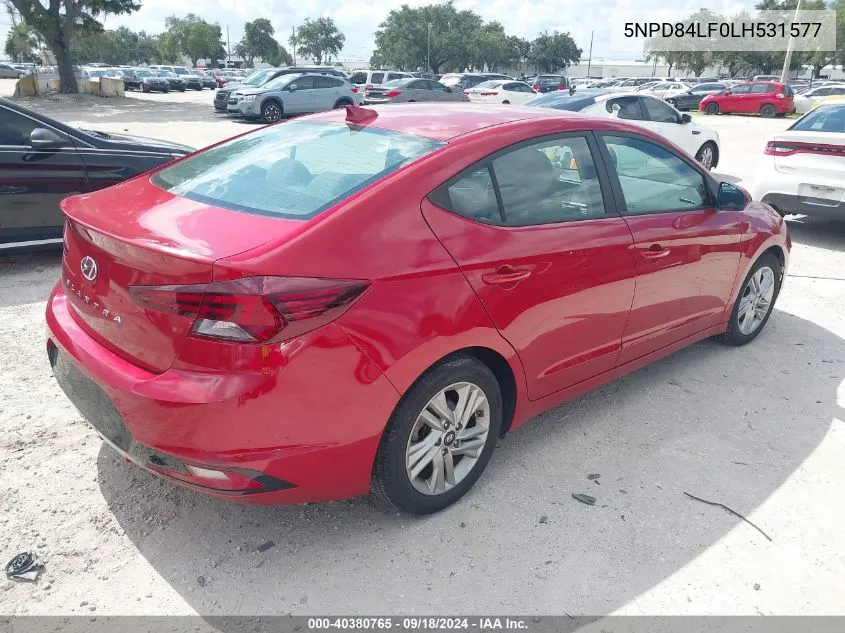 5NPD84LF0LH531577 2020 Hyundai Elantra Sel