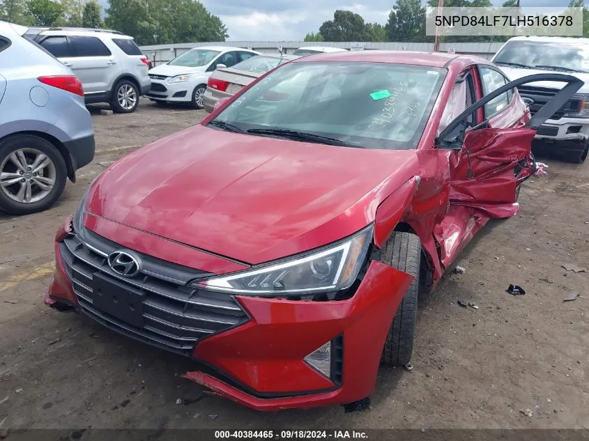 5NPD84LF7LH516378 2020 Hyundai Elantra Sel