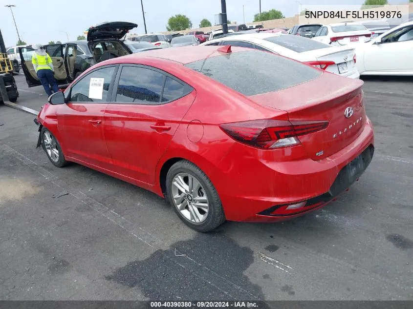 2020 Hyundai Elantra Sel VIN: 5NPD84LF5LH519876 Lot: 40390380