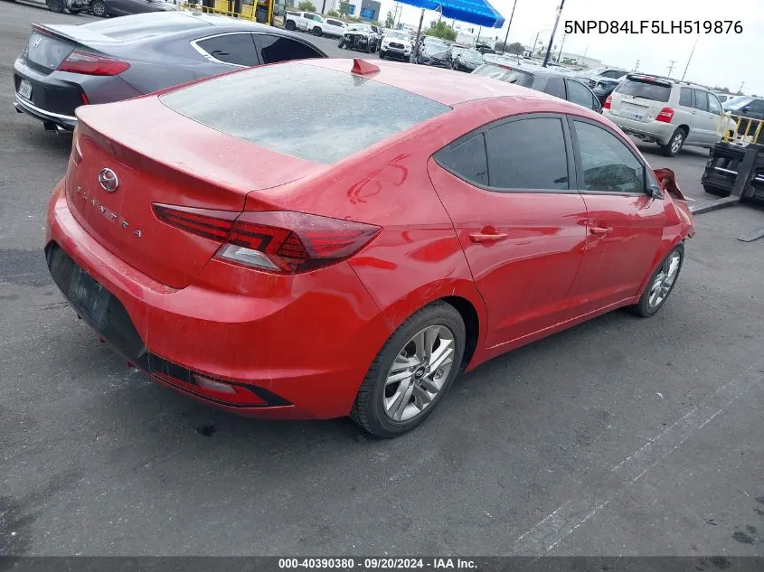 2020 Hyundai Elantra Sel VIN: 5NPD84LF5LH519876 Lot: 40390380