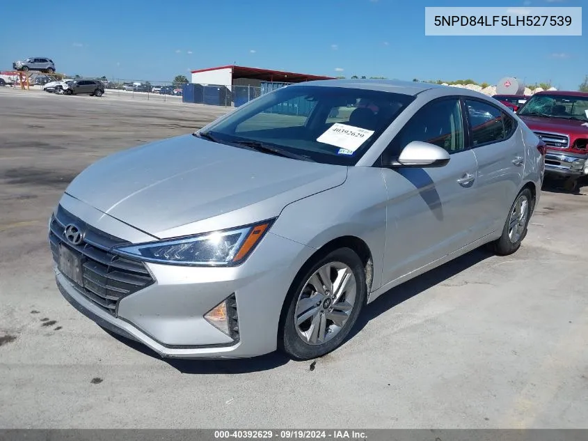 2020 Hyundai Elantra Sel VIN: 5NPD84LF5LH527539 Lot: 40392629