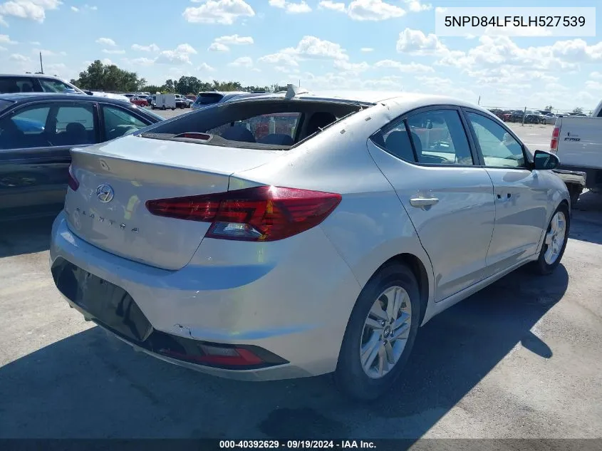 2020 Hyundai Elantra Sel VIN: 5NPD84LF5LH527539 Lot: 40392629