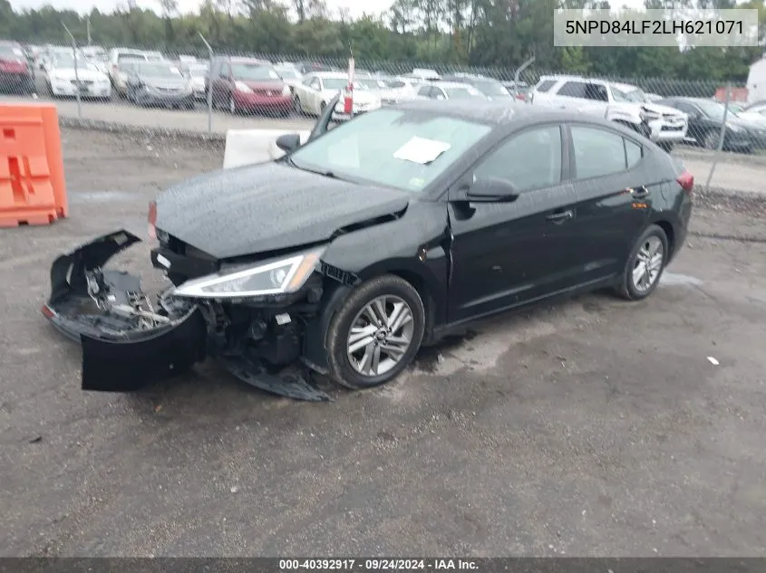 5NPD84LF2LH621071 2020 Hyundai Elantra Sel/Value/Limited