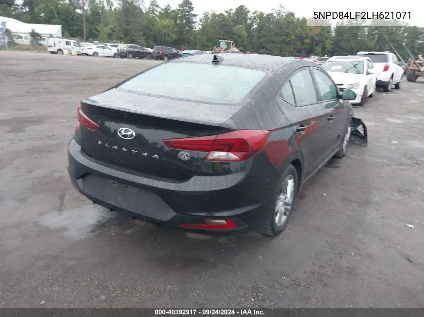 2020 Hyundai Elantra Sel/Value/Limited VIN: 5NPD84LF2LH621071 Lot: 40392917