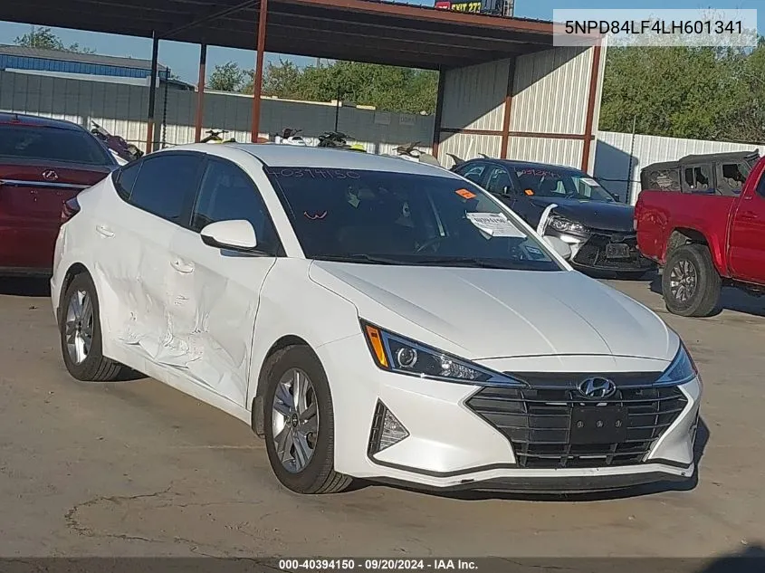 2020 Hyundai Elantra Sel VIN: 5NPD84LF4LH601341 Lot: 40394150