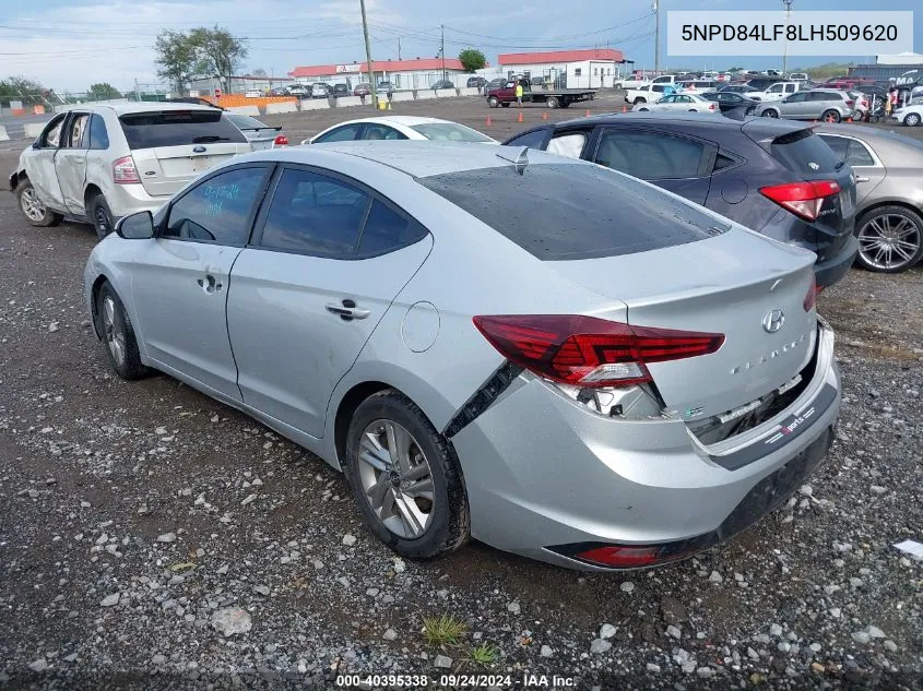 2020 Hyundai Elantra Sel VIN: 5NPD84LF8LH509620 Lot: 40395338