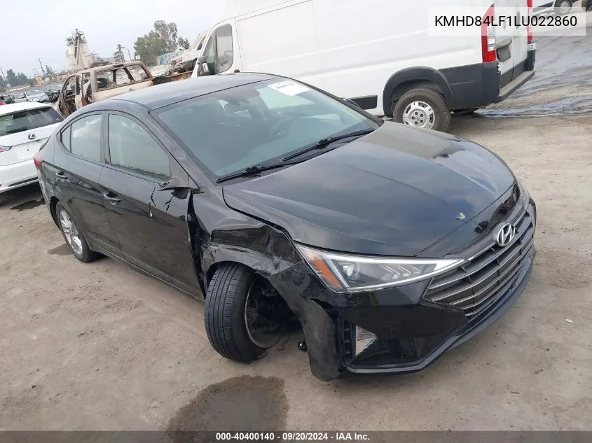 2020 Hyundai Elantra Sel VIN: KMHD84LF1LU022860 Lot: 40400140