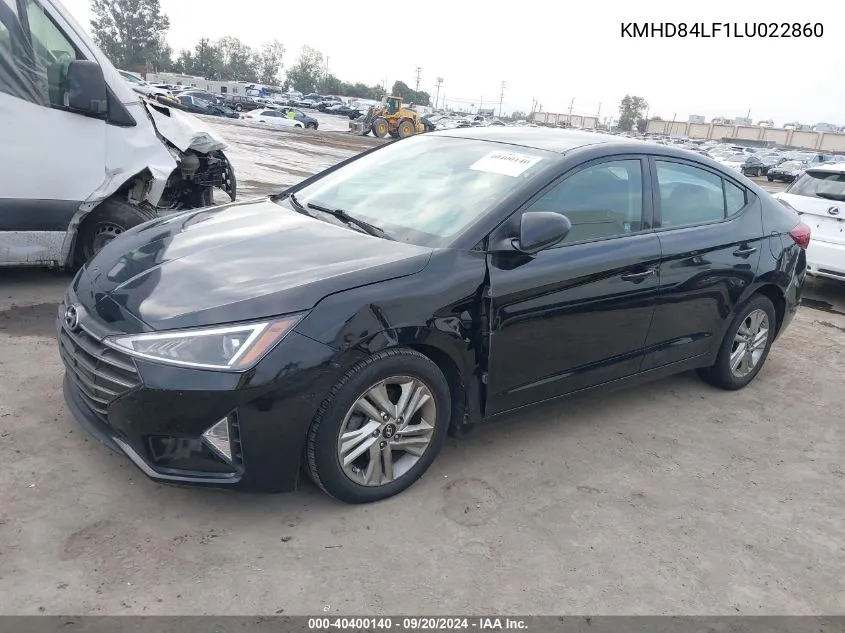 KMHD84LF1LU022860 2020 Hyundai Elantra Sel