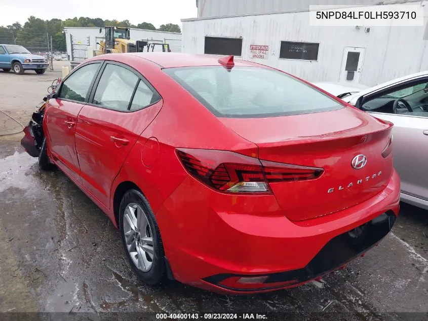 5NPD84LF0LH593710 2020 Hyundai Elantra Value Edition