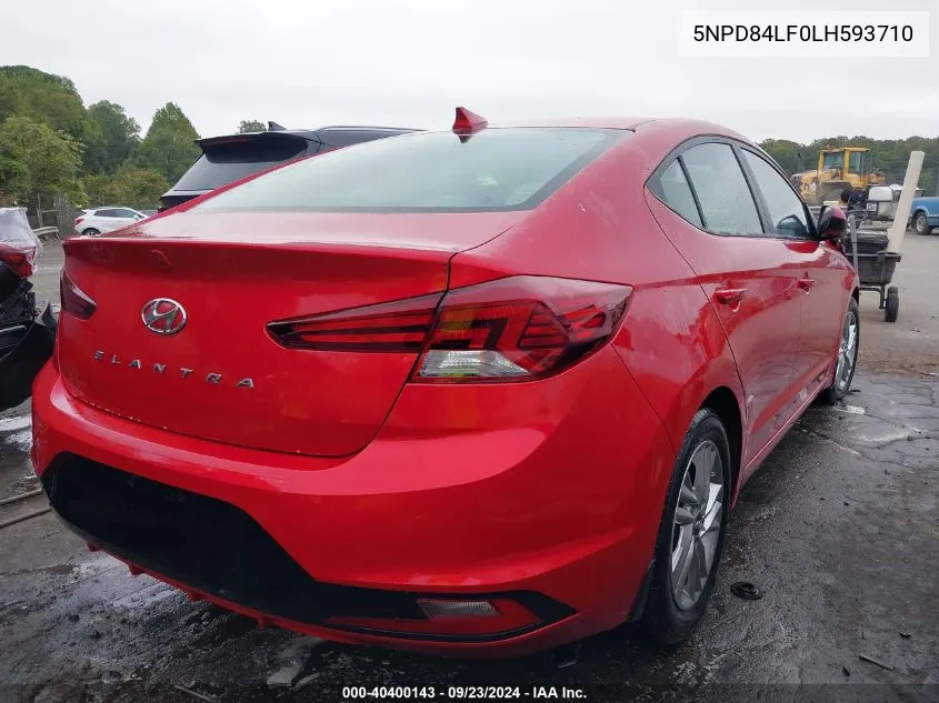 5NPD84LF0LH593710 2020 Hyundai Elantra Value Edition