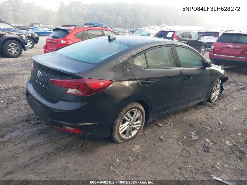 2020 Hyundai Elantra Sel VIN: 5NPD84LF3LH628272 Lot: 40402102