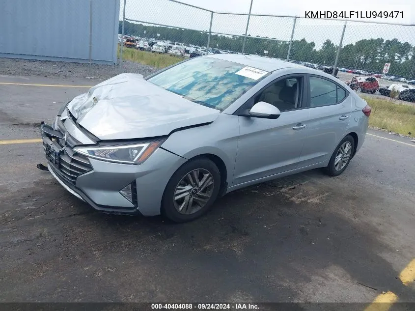 2020 Hyundai Elantra Sel VIN: KMHD84LF1LU949471 Lot: 40404088