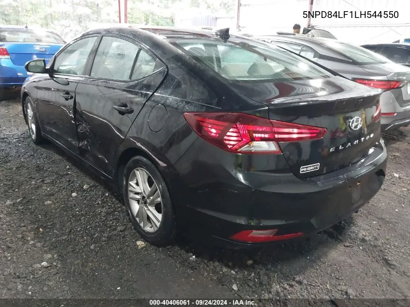 2020 Hyundai Elantra Sel VIN: 5NPD84LF1LH544550 Lot: 40406061