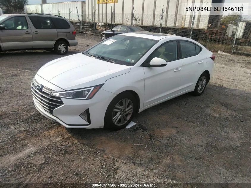 5NPD84LF6LH546181 2020 Hyundai Elantra Value Edition