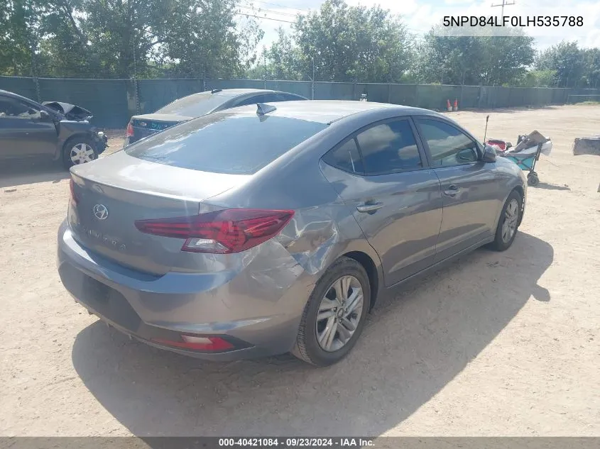 5NPD84LF0LH535788 2020 Hyundai Elantra Sel