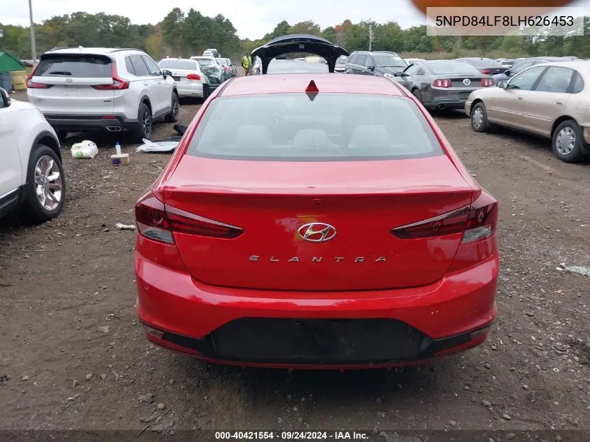 2020 Hyundai Elantra Value Edition VIN: 5NPD84LF8LH626453 Lot: 40421554