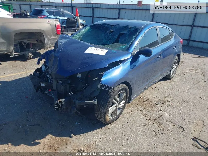 2020 Hyundai Elantra Sel/Value/Limited VIN: 5NPD84LF9LH553786 Lot: 40421786