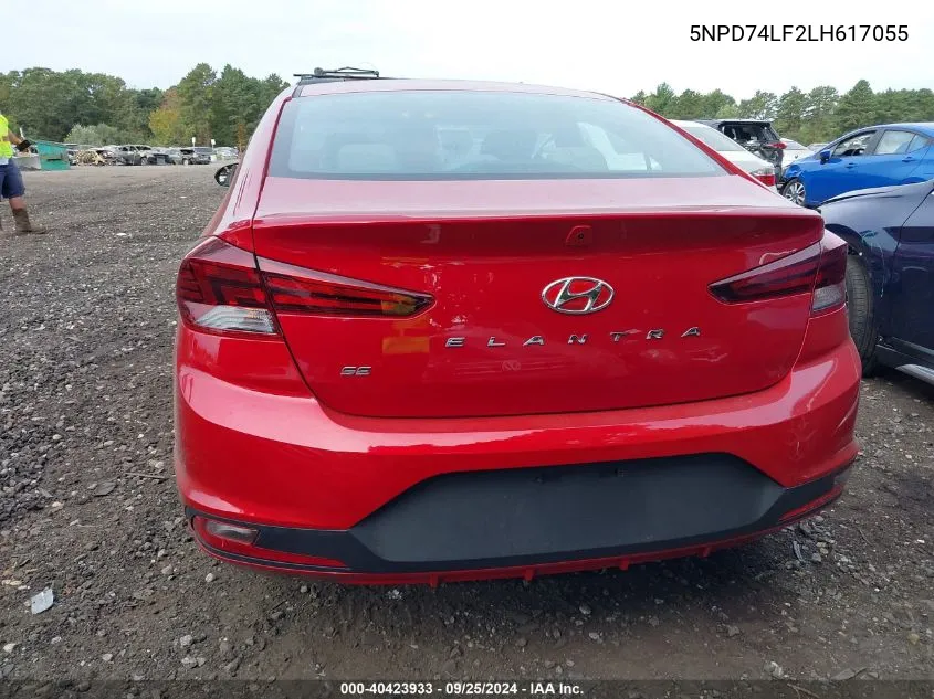 2020 Hyundai Elantra Se VIN: 5NPD74LF2LH617055 Lot: 40423933