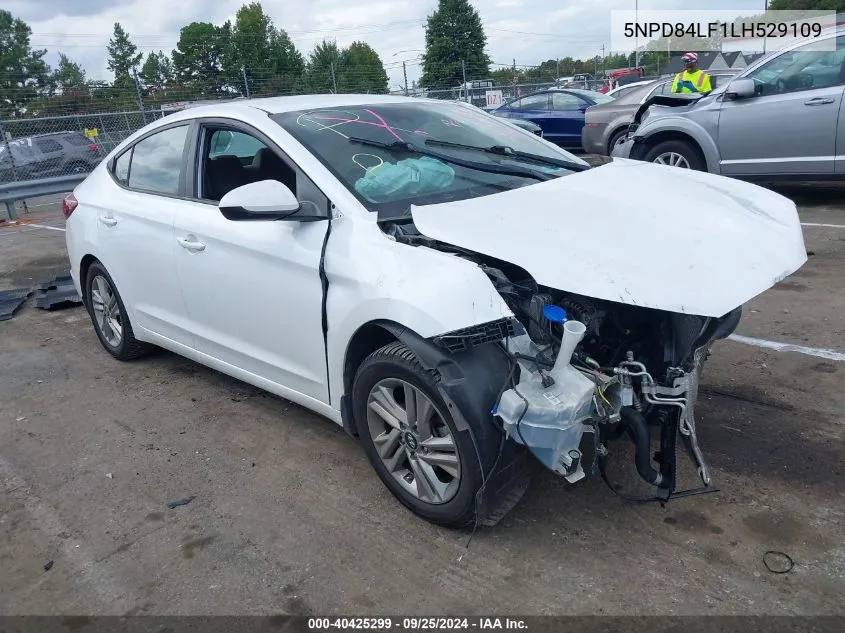 2020 Hyundai Elantra Sel VIN: 5NPD84LF1LH529109 Lot: 40425299