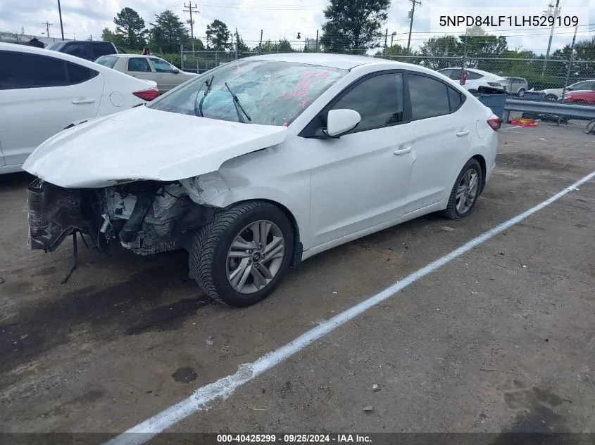 2020 Hyundai Elantra Sel VIN: 5NPD84LF1LH529109 Lot: 40425299