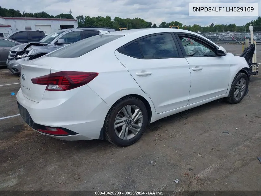 2020 Hyundai Elantra Sel VIN: 5NPD84LF1LH529109 Lot: 40425299