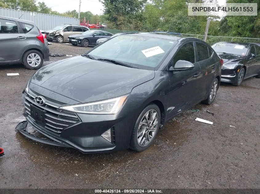 2020 Hyundai Elantra Limited VIN: 5NPD84LF4LH561553 Lot: 40426124