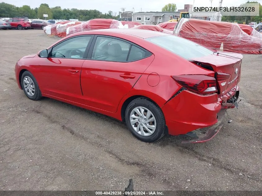 5NPD74LF3LH532628 2020 Hyundai Elantra Se