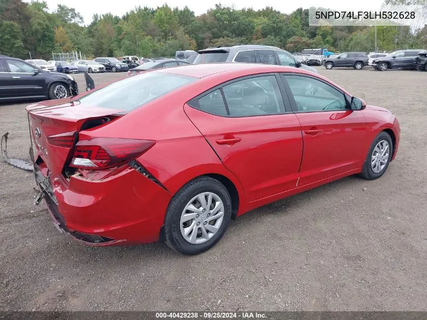 5NPD74LF3LH532628 2020 Hyundai Elantra Se