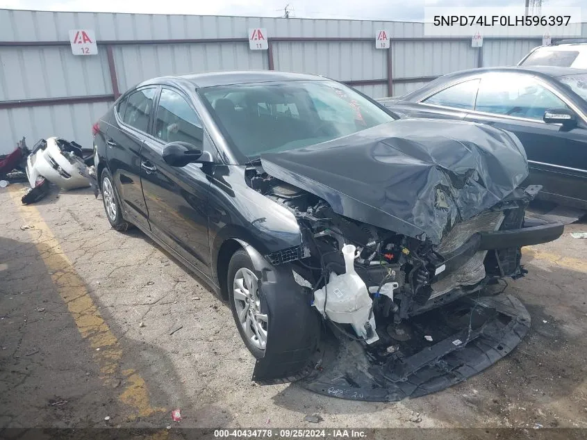 5NPD74LF0LH596397 2020 Hyundai Elantra Se