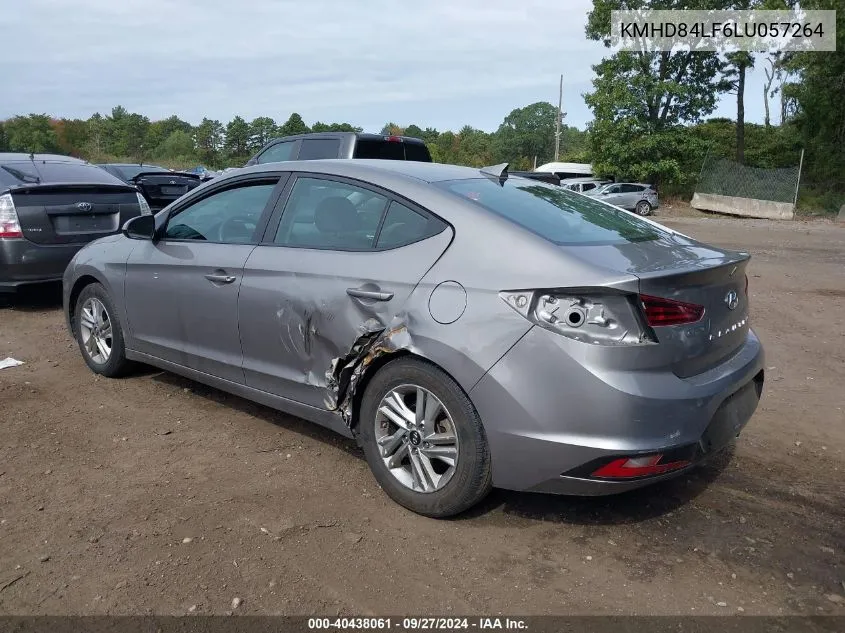 2020 Hyundai Elantra Sel VIN: KMHD84LF6LU057264 Lot: 40438061