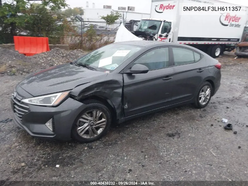 2020 Hyundai Elantra Value Edition VIN: 5NPD84LF3LH611357 Lot: 40438232