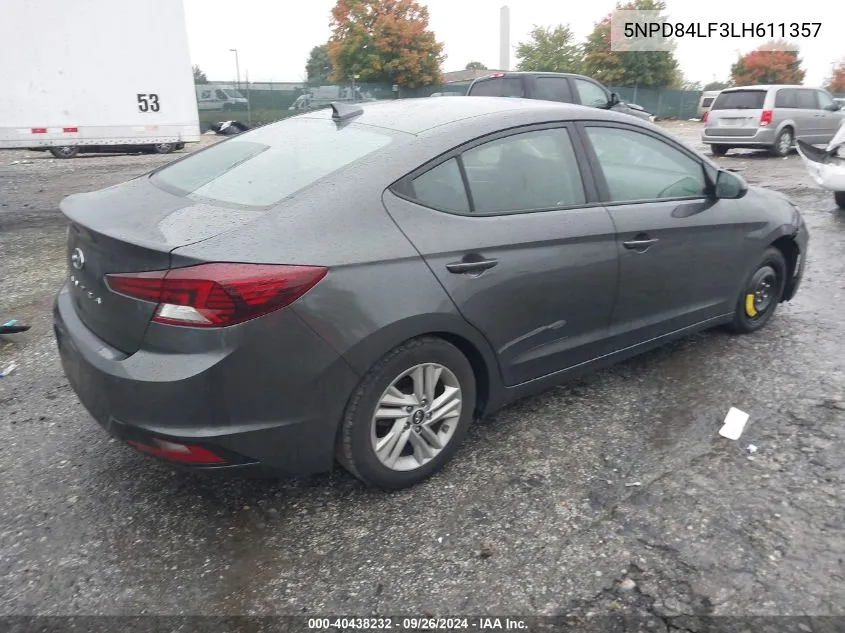 5NPD84LF3LH611357 2020 Hyundai Elantra Value Edition