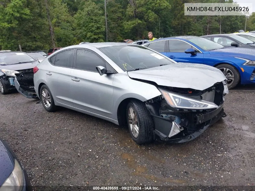 KMHD84LFXLU045926 2020 Hyundai Elantra Sel