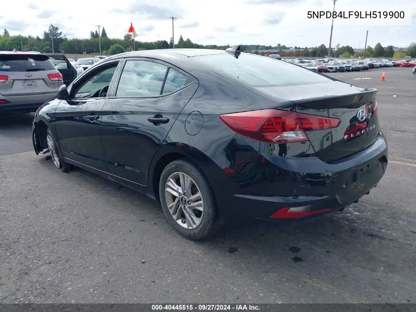 2020 Hyundai Elantra Sel VIN: 5NPD84LF9LH519900 Lot: 40445515