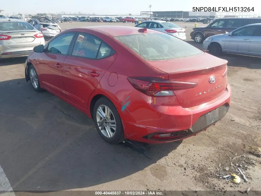 5NPD84LFXLH513264 2020 Hyundai Elantra Sel