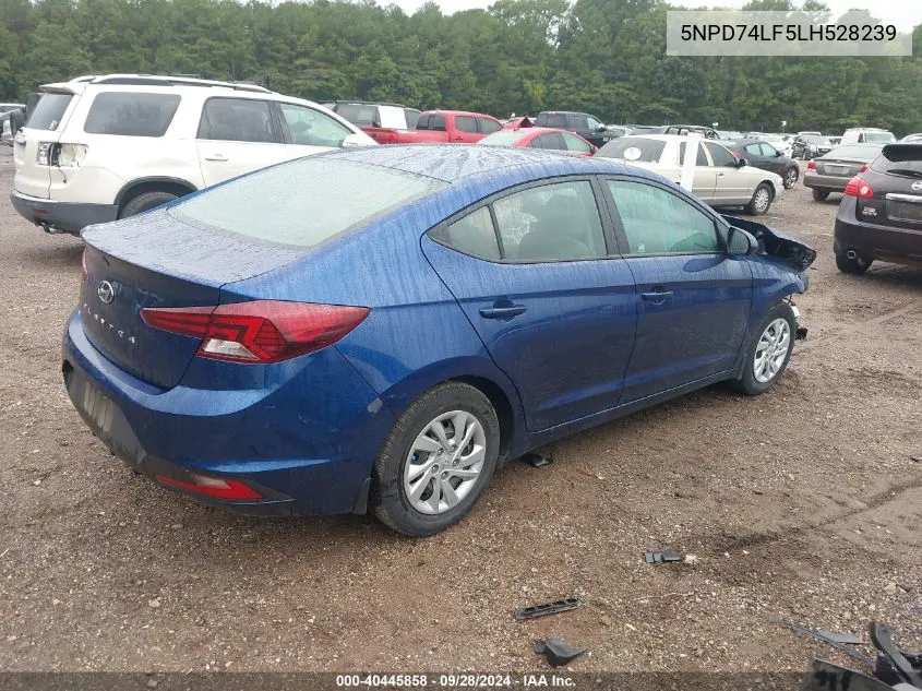 5NPD74LF5LH528239 2020 Hyundai Elantra Se