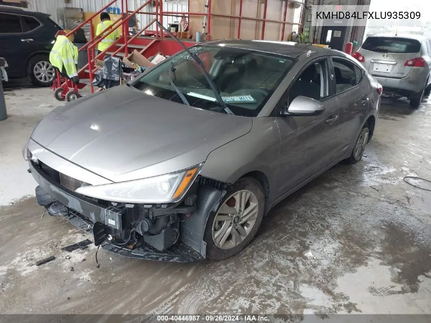 2020 Hyundai Elantra Sel VIN: KMHD84LFXLU935309 Lot: 40446987