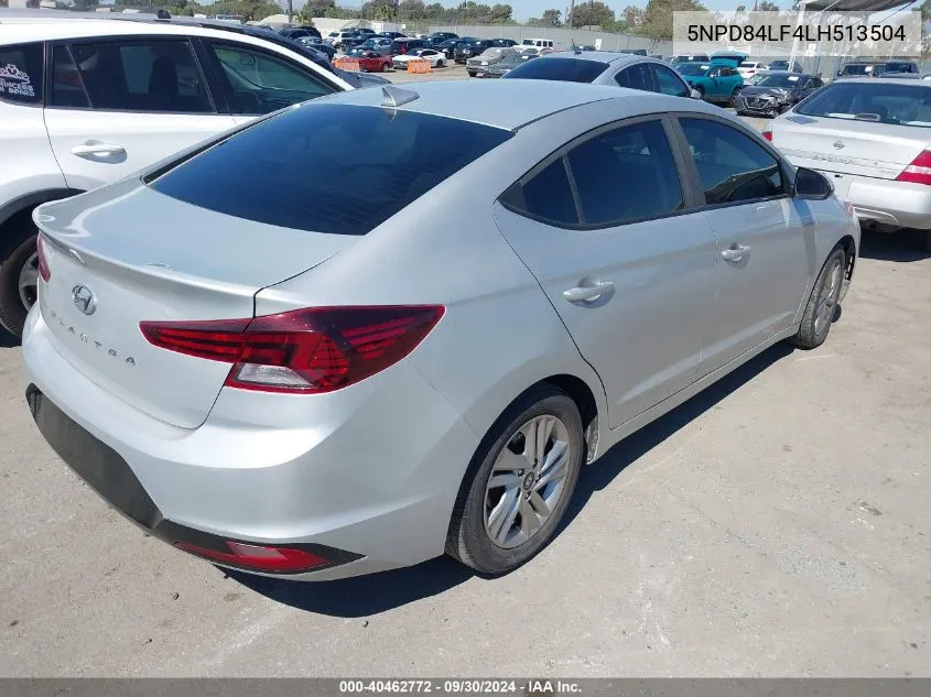 5NPD84LF4LH513504 2020 Hyundai Elantra Sel