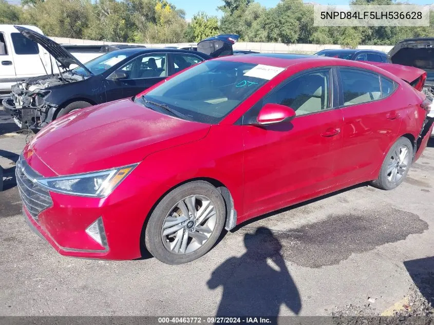 2020 Hyundai Elantra Value Edition VIN: 5NPD84LF5LH536628 Lot: 40463772